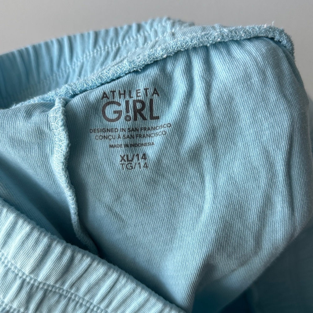 Athleta Girl Cotton Blue Shorts - Picture 6 of 7